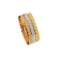 HONEYCOMB PAVE BANDS