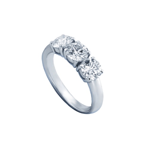 CLASSIC TRILOGY WHITE GOLD RING
