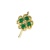 FOUR LEAF CLOVER EMERALD RING 