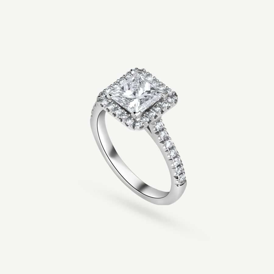 Asscher cut Engagement Ring