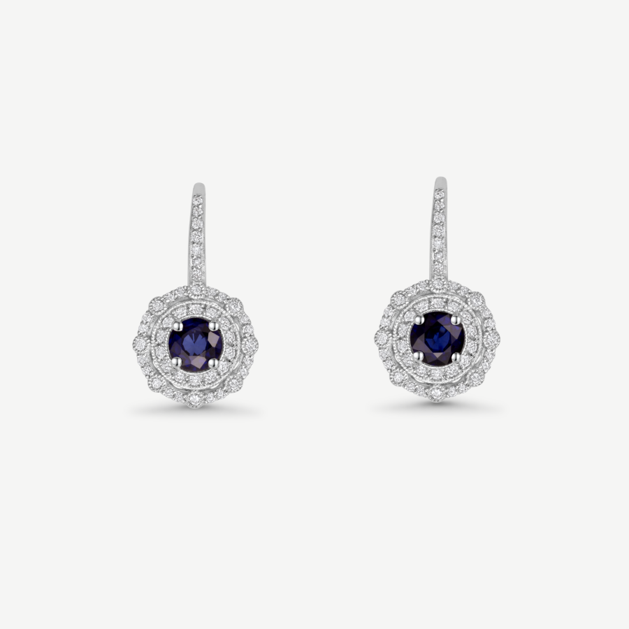 Sapphire Ying & Yang Earrings