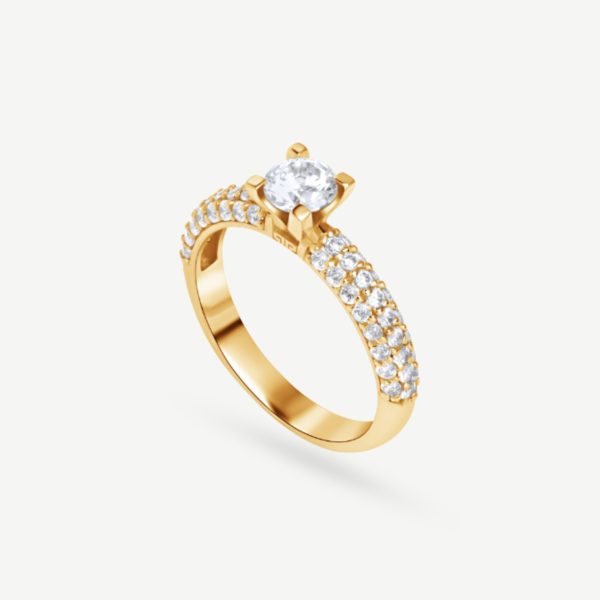 Diamonds Band Engagement Ring