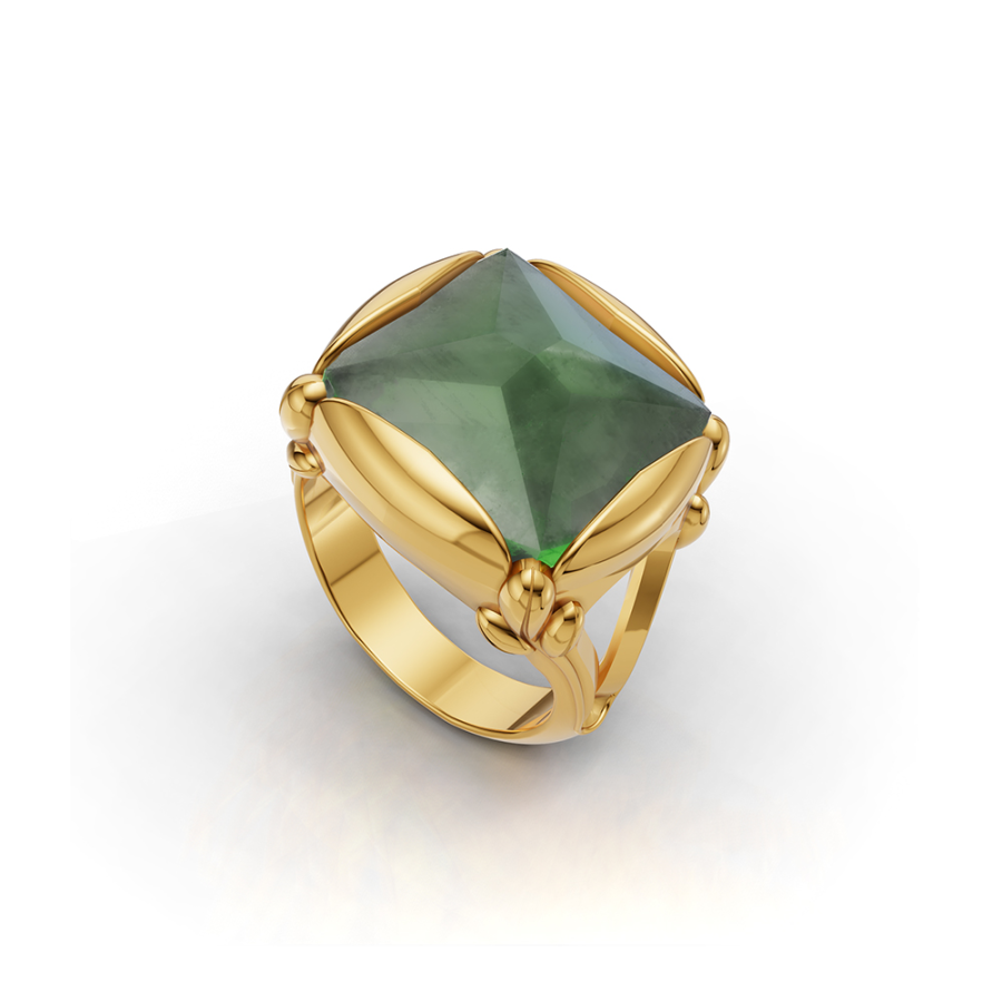 GOLDEN PRISM RING