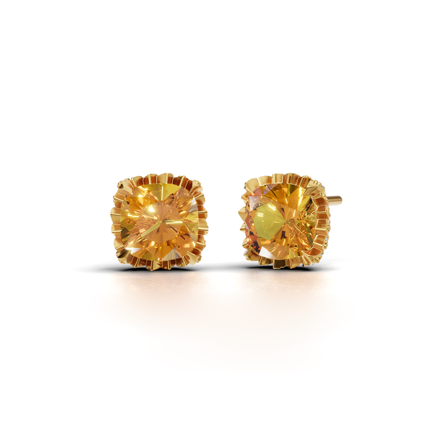 GOLDEN HALO TOPAZ EARRINGS