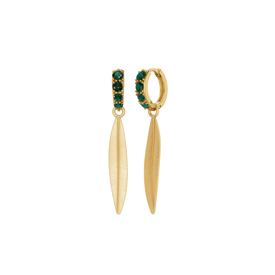 OLIVE DAWN EMERALD EARRINGS