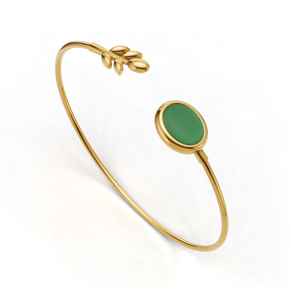 OLIVE LEAF GOLD BRACELET