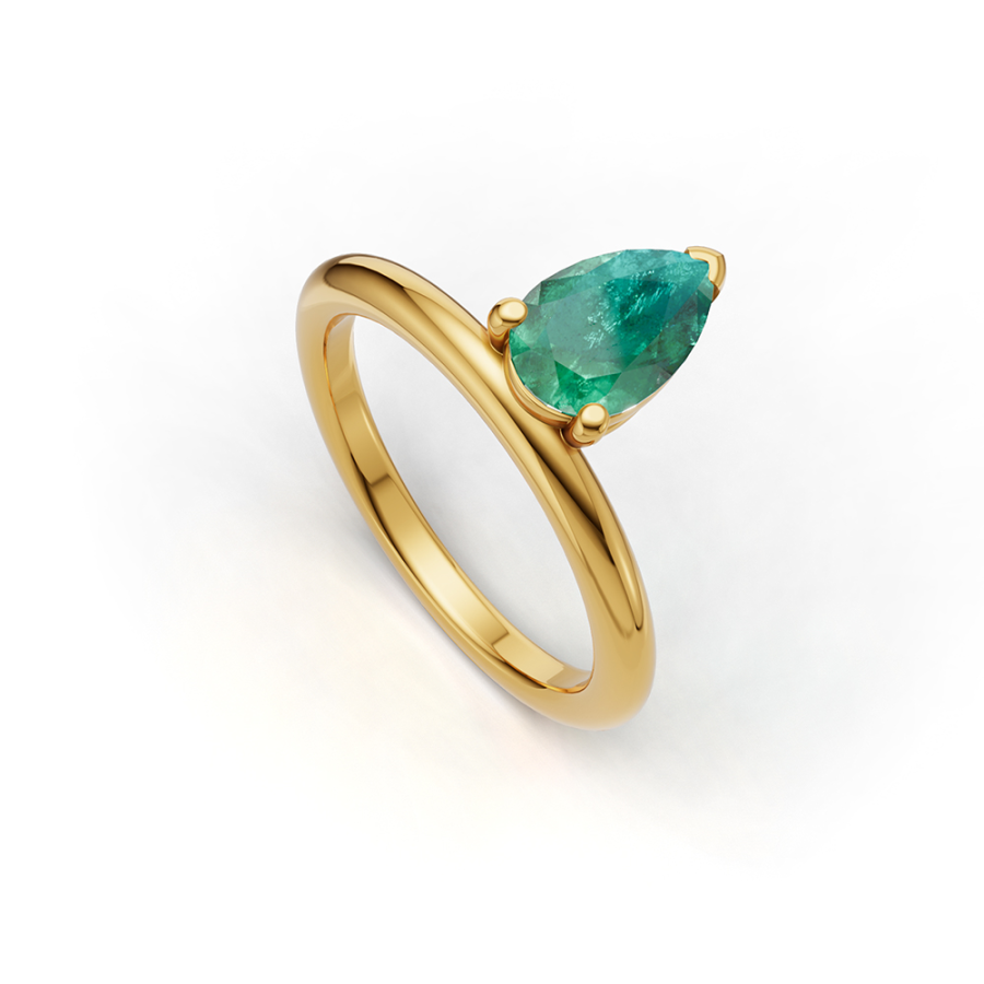OLIVE DAWN EMERALD RING