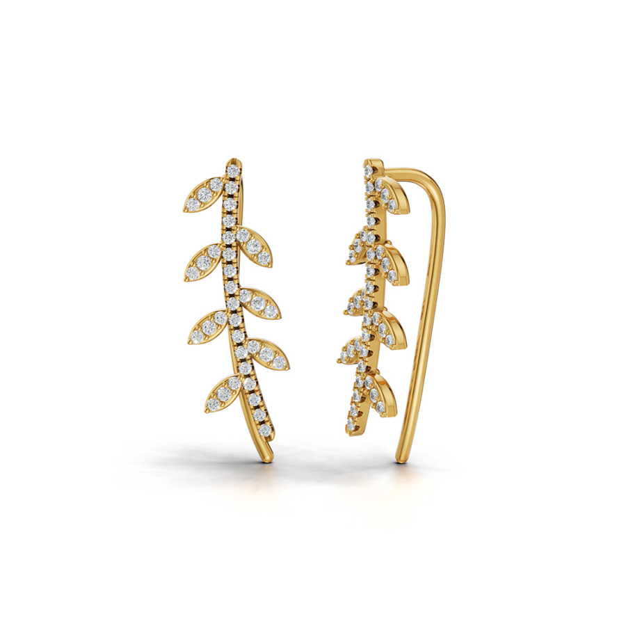 OLIVE RAY DIAMOND EARRINGS