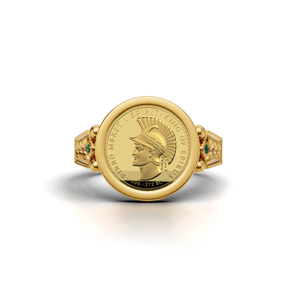 OLIVE RAY COIN RING MEN'S - Image 2