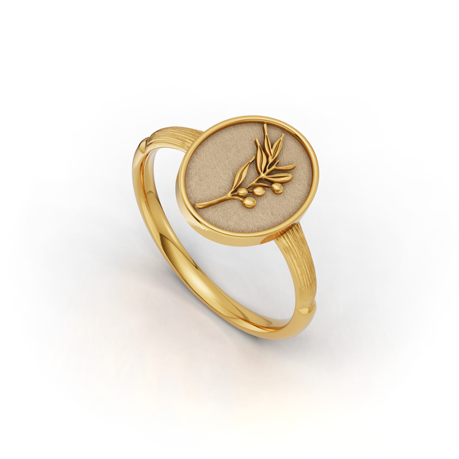 OLIVE CREST RING
