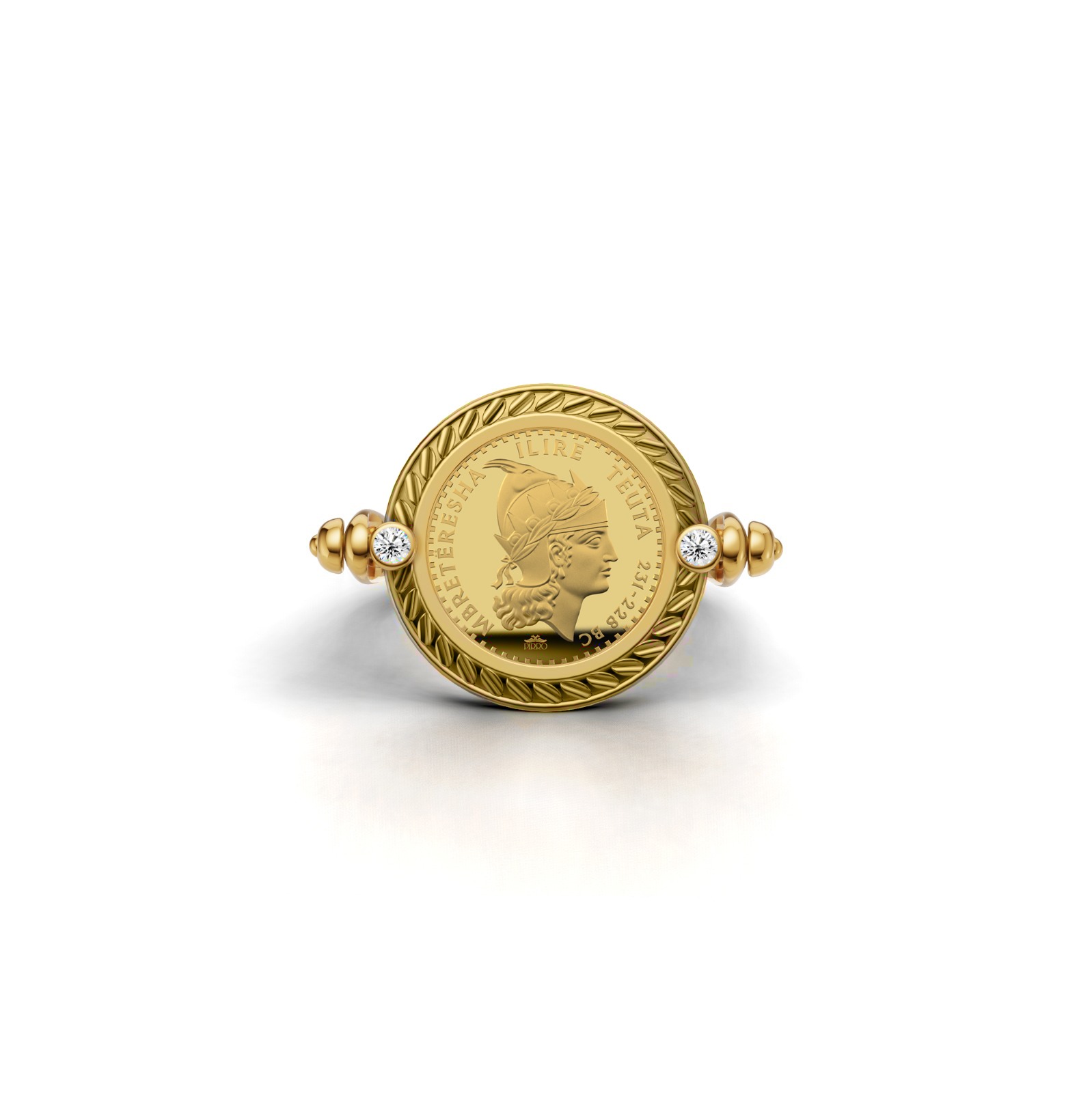 OLIVE RAY COIN RING - Image 2