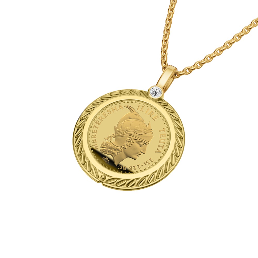 OLIVE RAY COIN PENDANT - Image 2