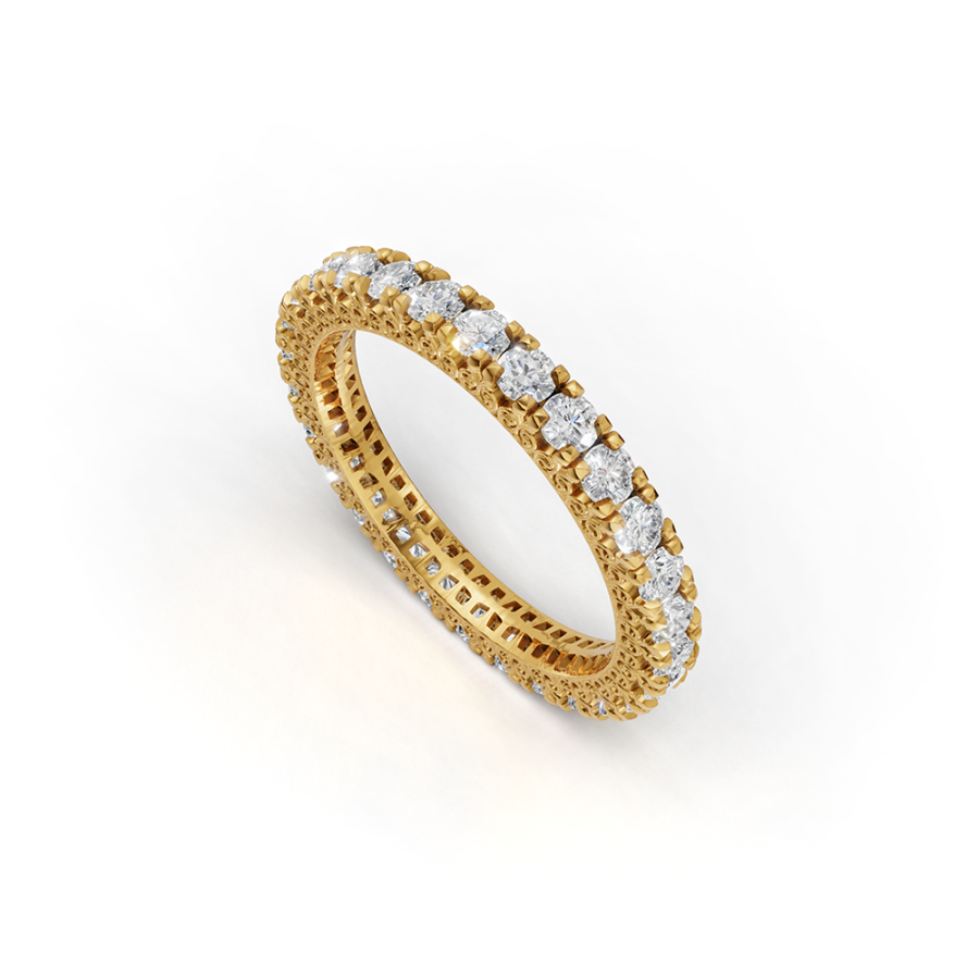 GARNET ETERNITY RING