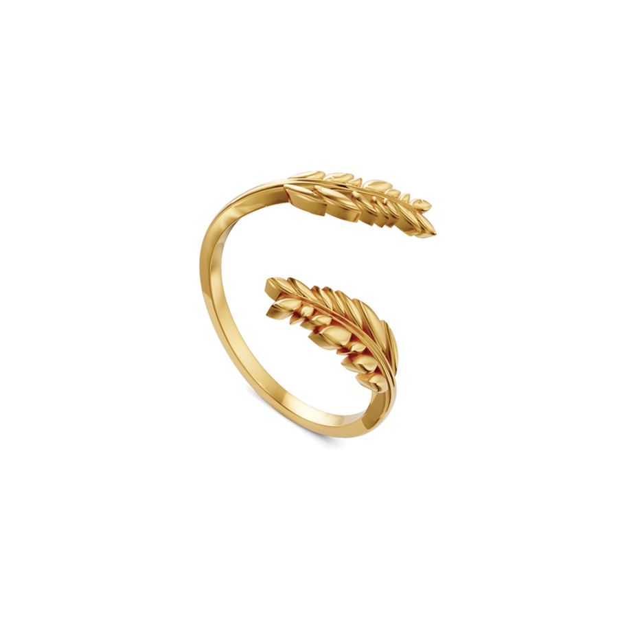 GOLDEN LEAF RING