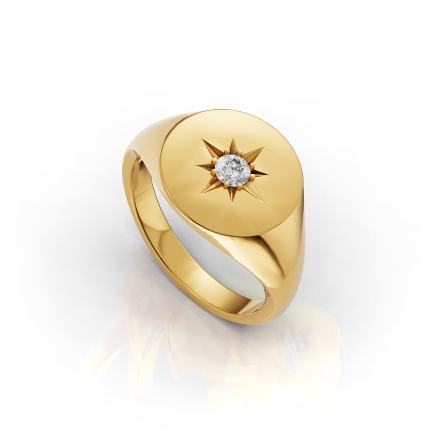 STAR SIGNET RING