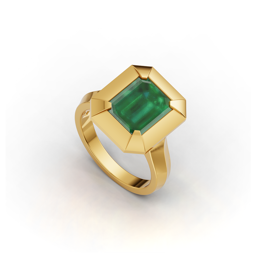 EMERALD BOLD RING