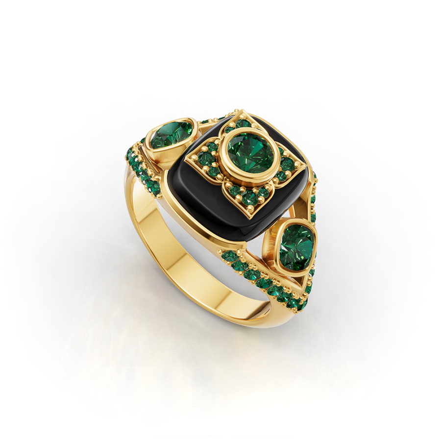EMERALD REGAL RING