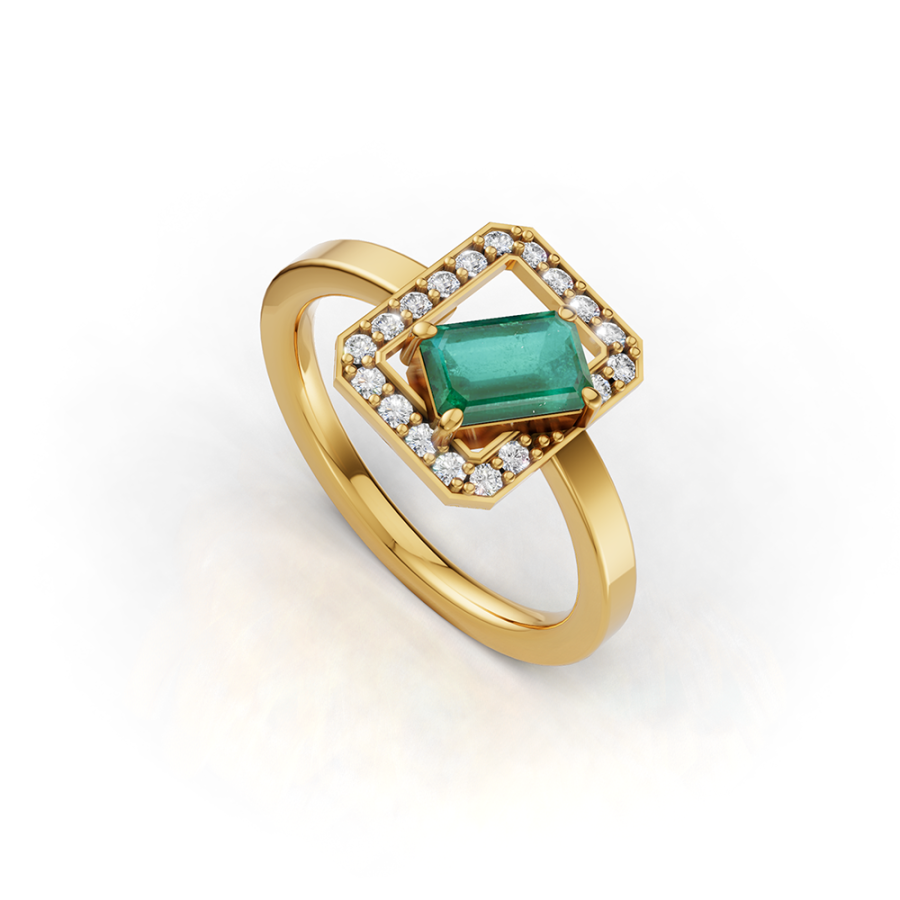 EMERALD FRAME RING