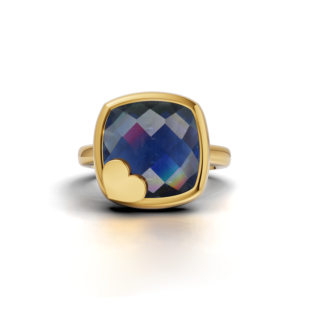 SAPPHIRE HEART RING - Image 2