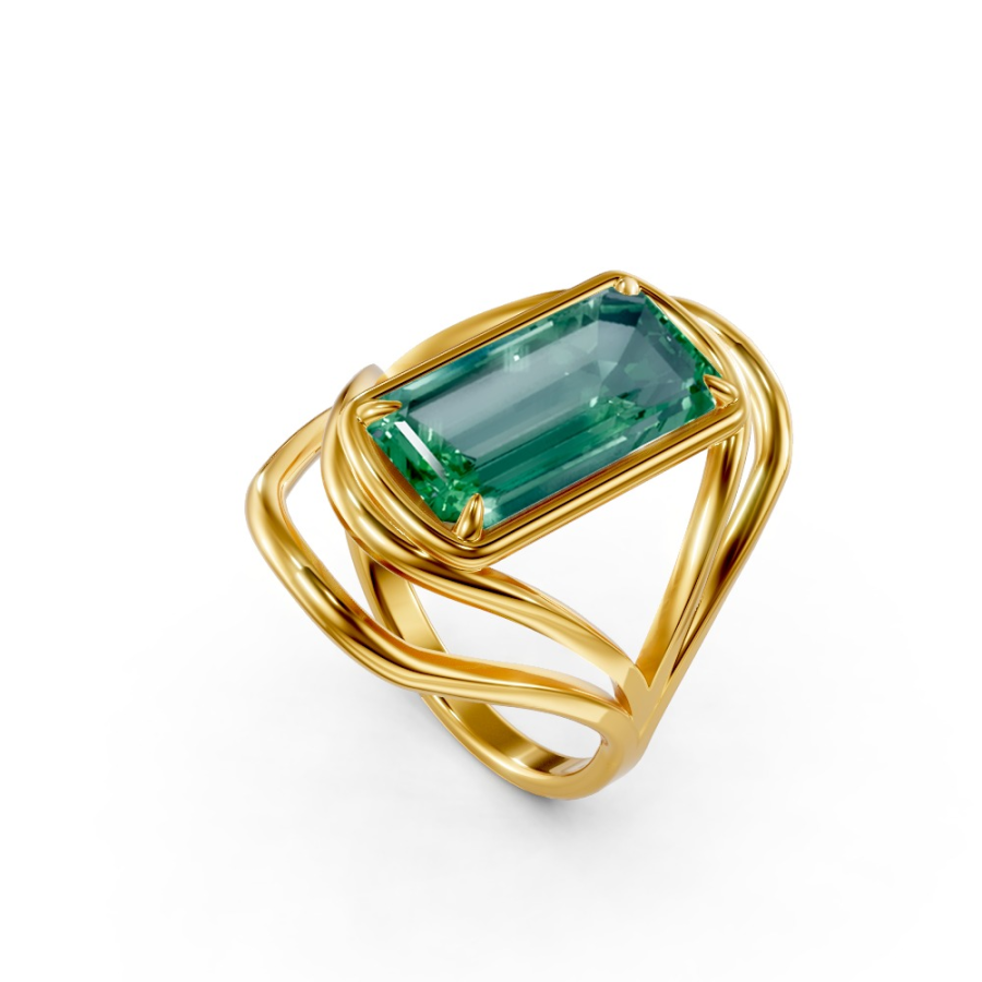 TOURMALINE AURA RING