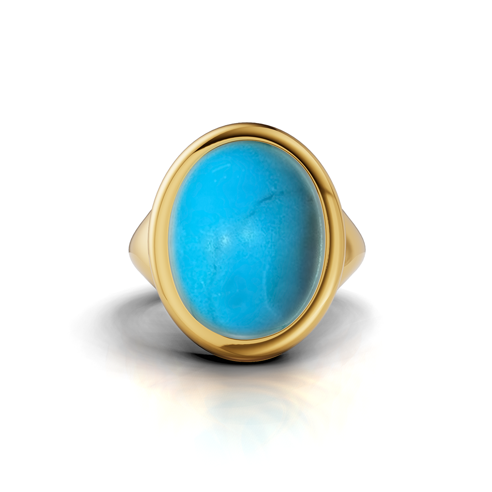 TURQUOISE CREST RING - Image 2