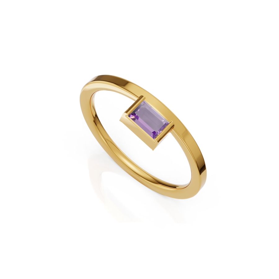 AMETHYST AURA RING
