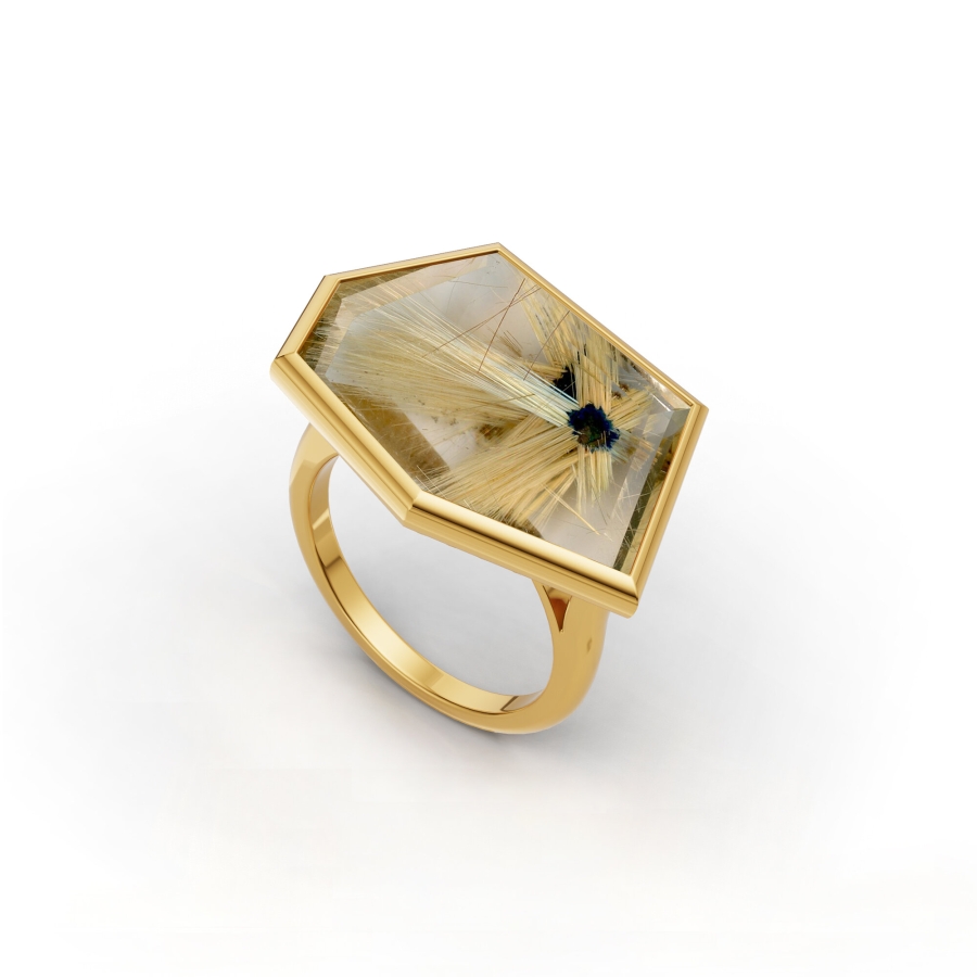 RUTILE QUARTZ SIGNATURE RING