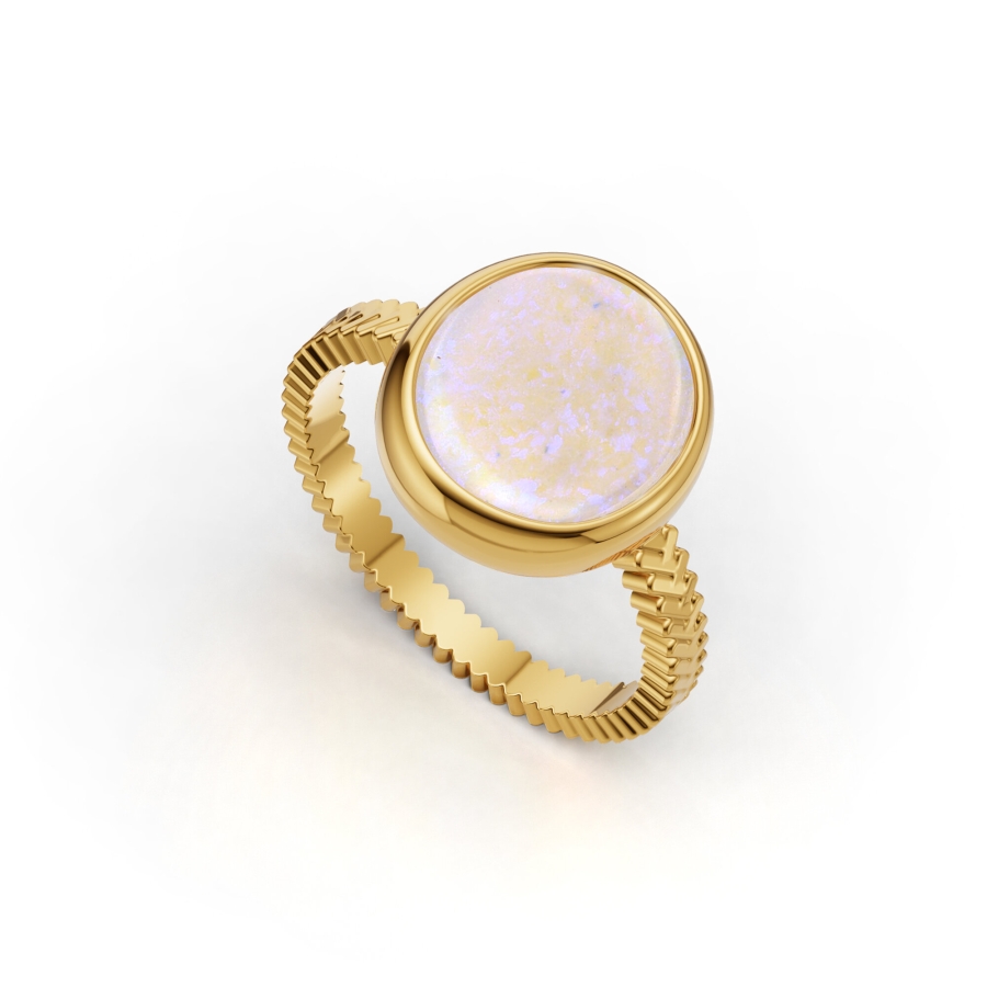 SCULPTED OPAL RING