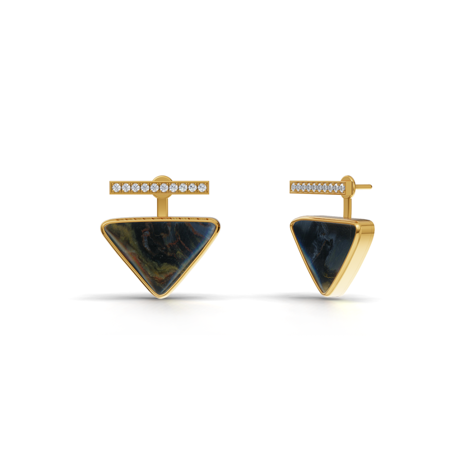 MIDNIGHT PIETERSITE EARRINGS