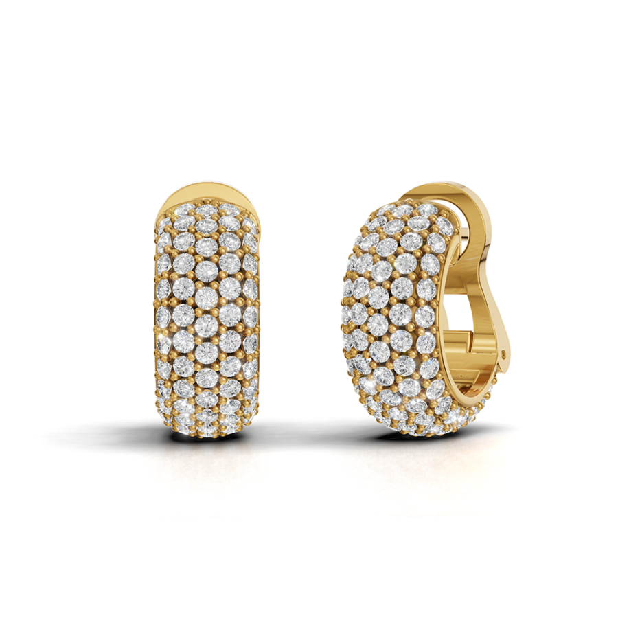 LUMIÈRE PAVÉ HOOP EARRINGS