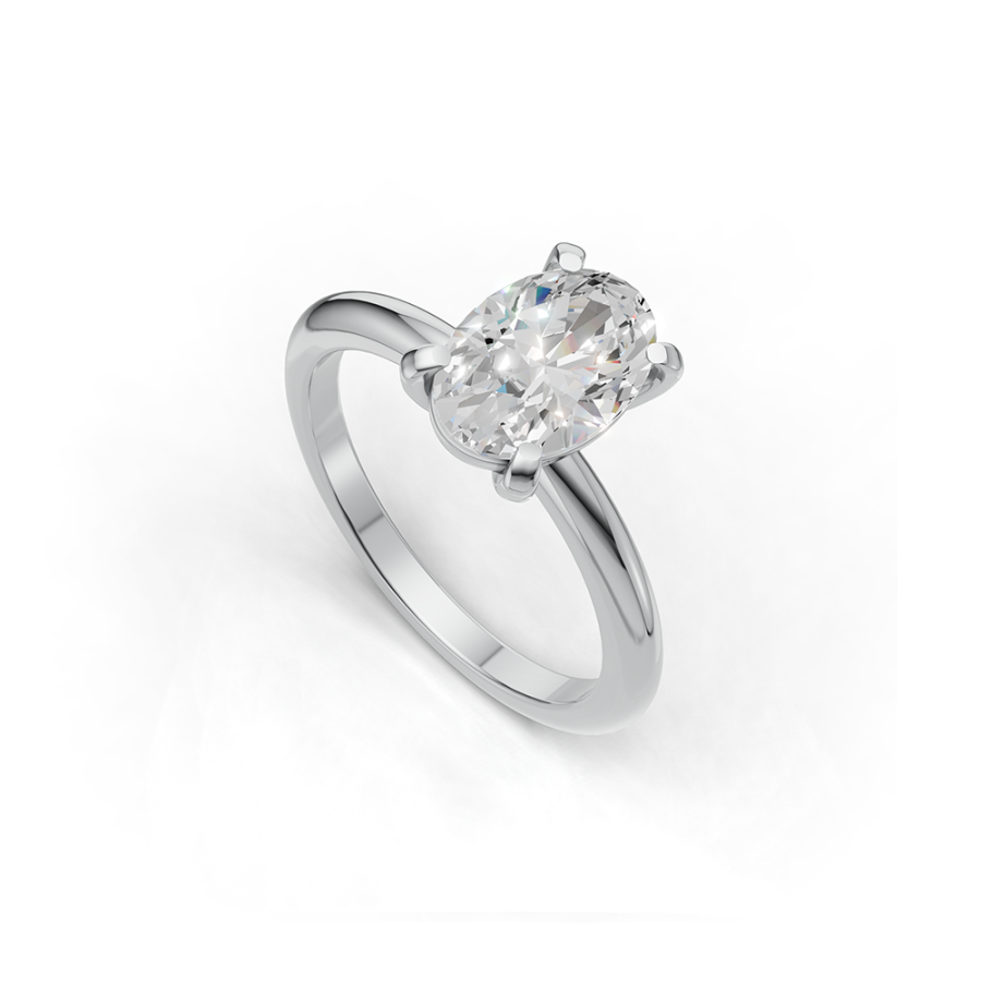 OVAL SOLITAIRE RING