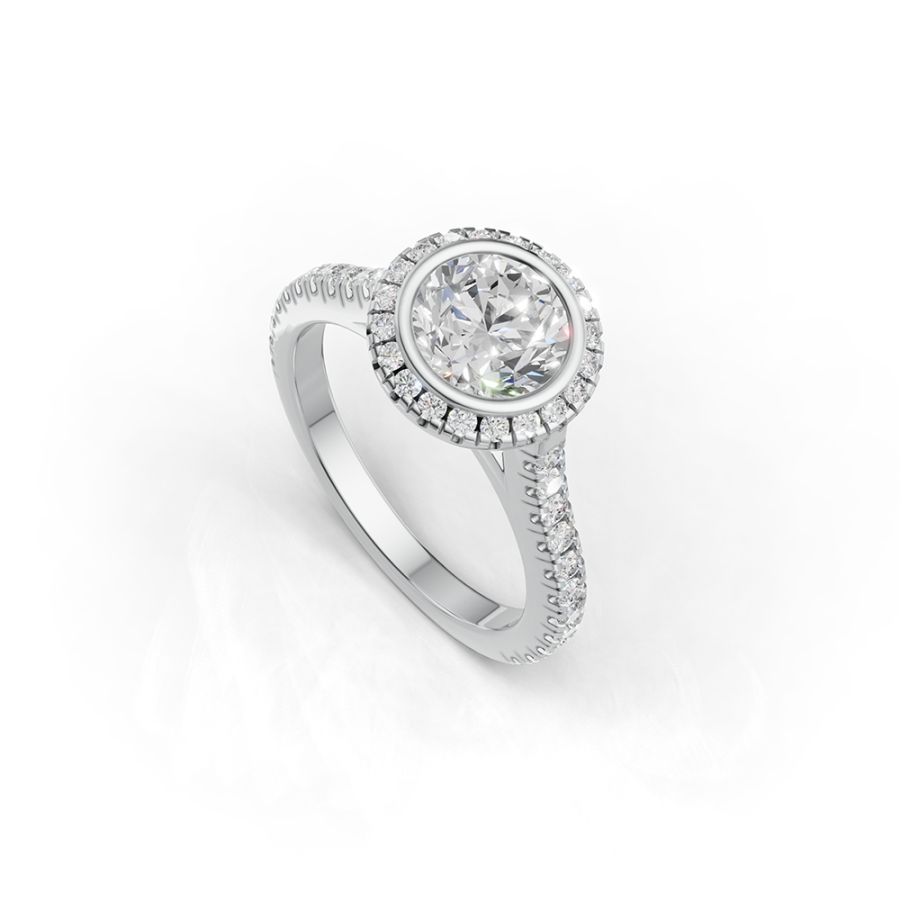 ETERNITY HALO SOLITAIRE
