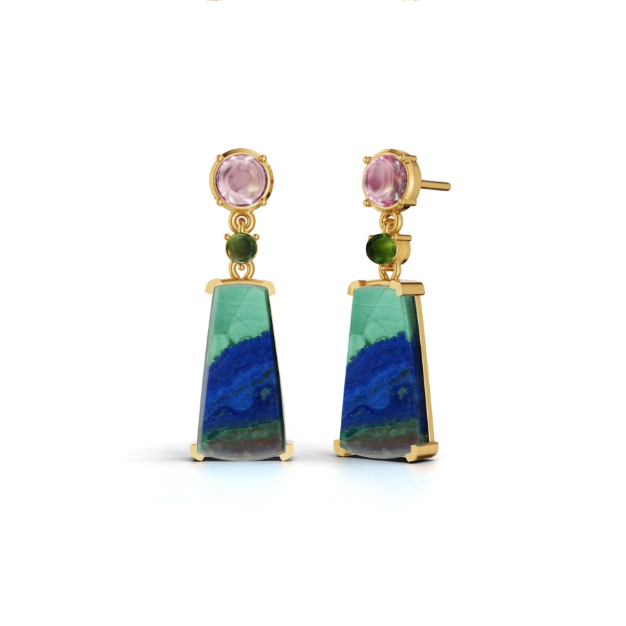 MALACHITE HORIZON EARRINGS