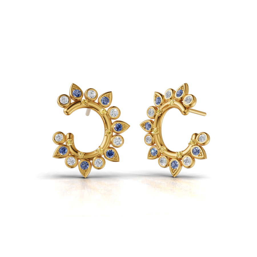 TOPAZ BLOOM HOOPS