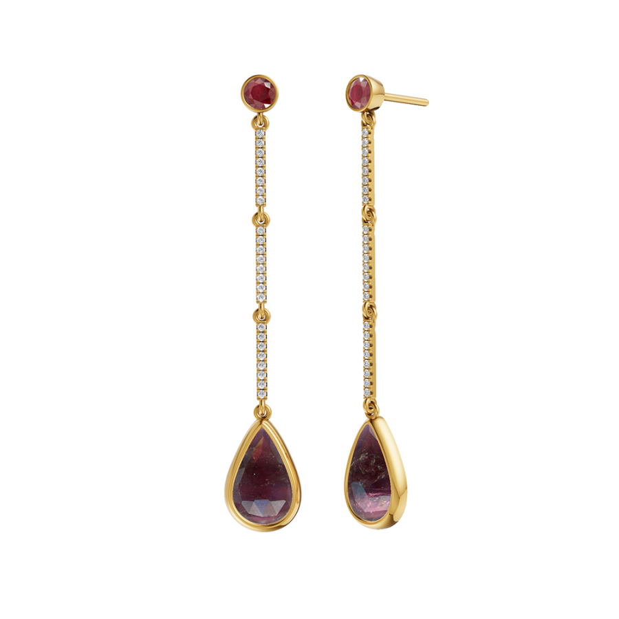 TOURMALINE CASCADE EARRINGS