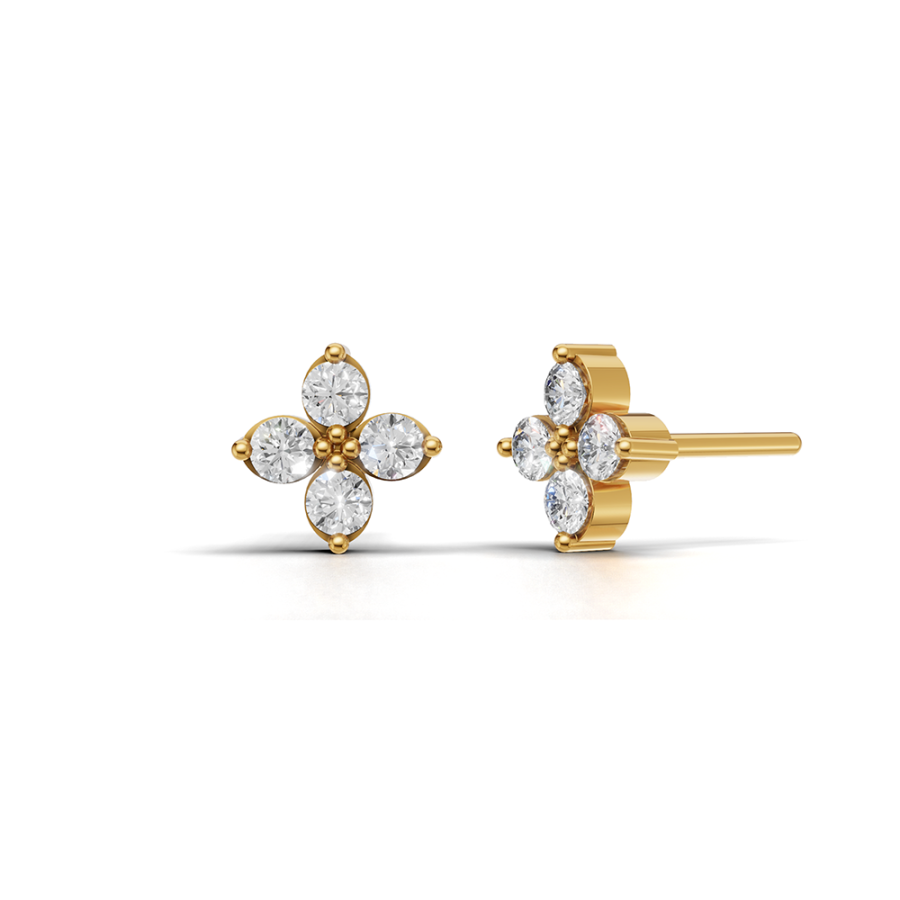PETAL STUD EARRINGS