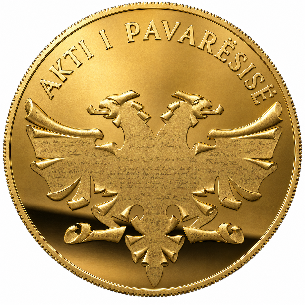 ISMAIL QEMALI ARTISTIC COIN - Image 2