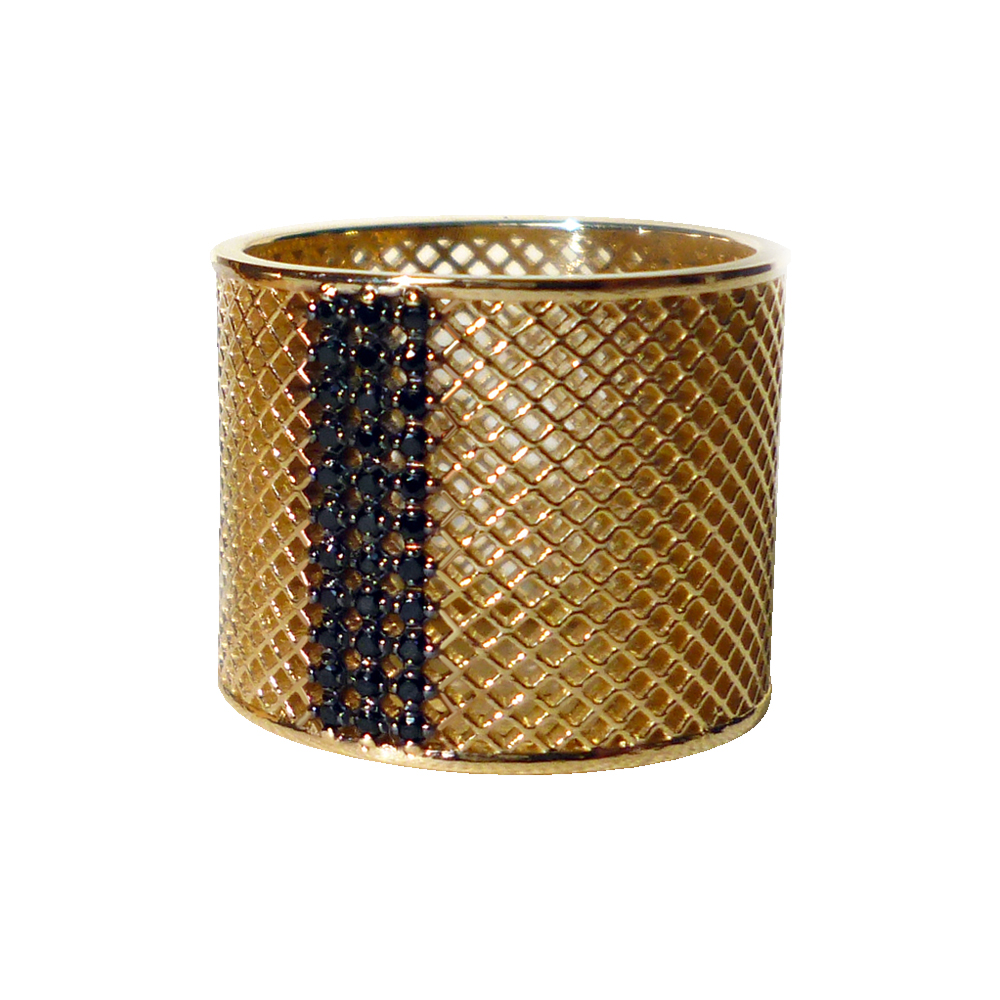 BLACK ZIRCONIUM MODERN RING