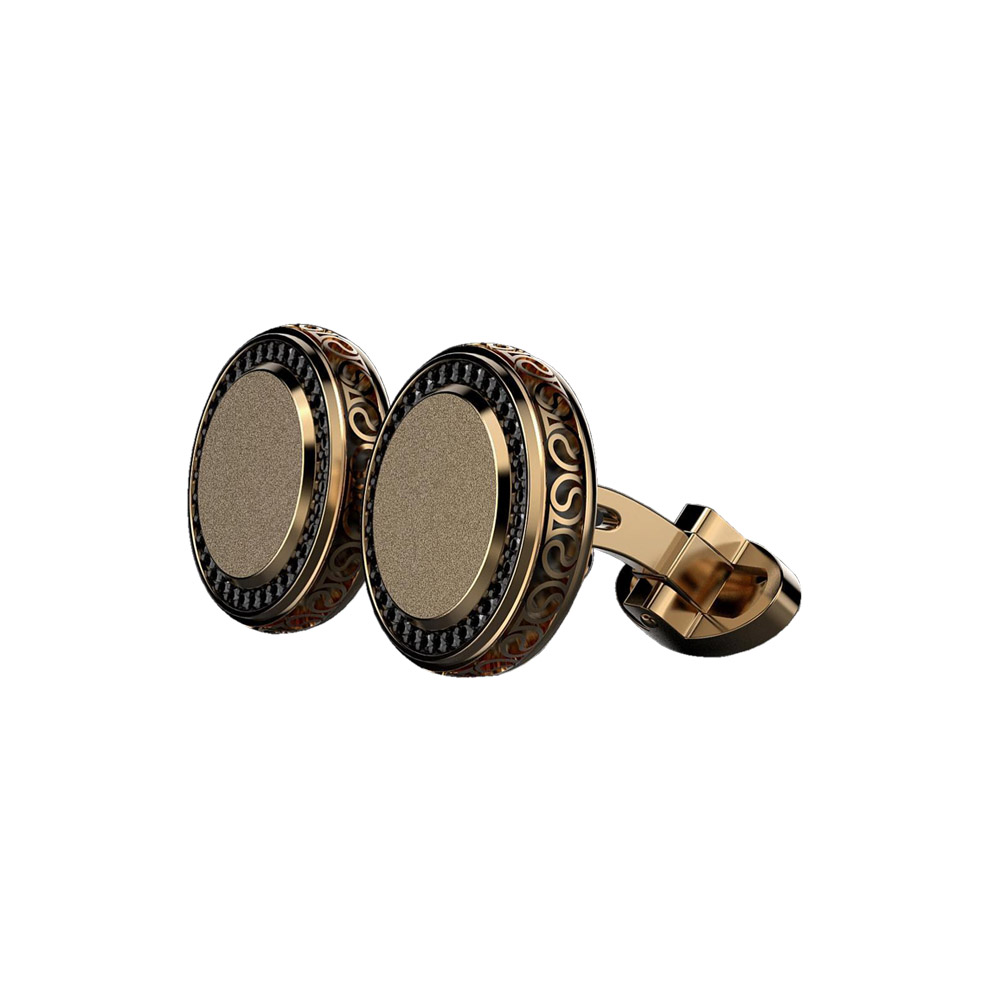 CUFFLINKS YING YANG MOTIVE