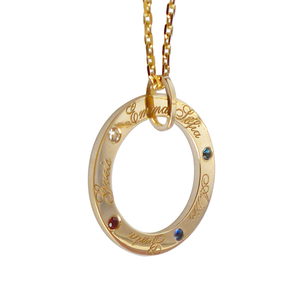 PERSONALIZED BIRTHSTONE PENDANT 