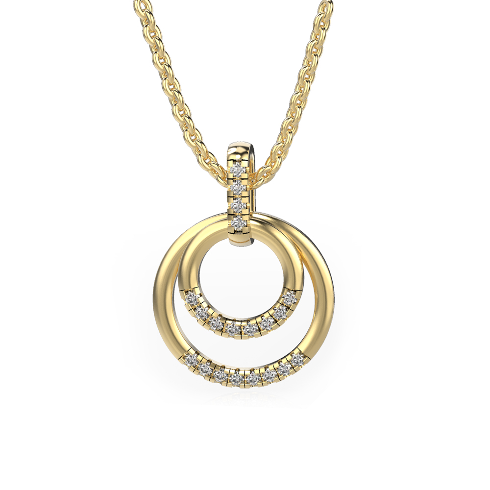 DOUBLE CIRCLE PENDANT 