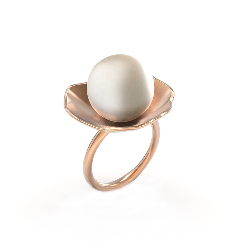 THE SHELL AND IT'S PEARL RING