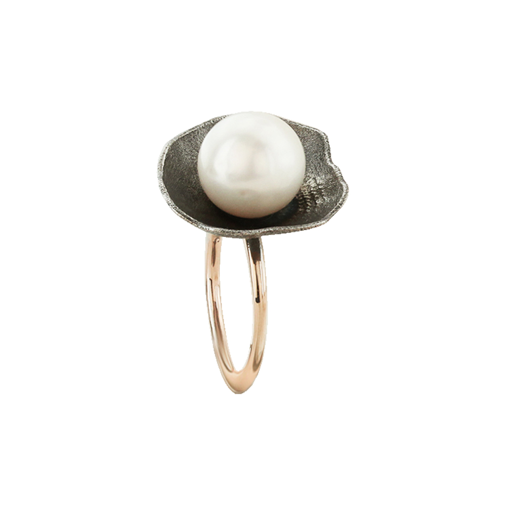 THE SHELL AND IT'S PEARL RING