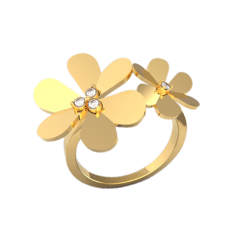 DOUBLE FLOWERS RING