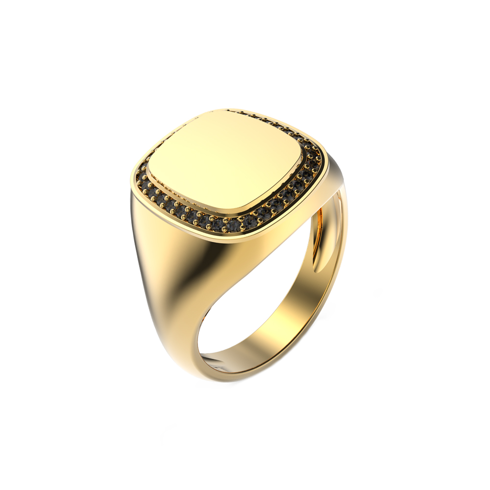 BLACK ZIRCONIUM MEN RING 