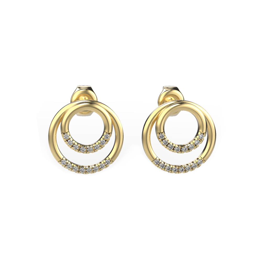 DOUBLE CIRCLE EARRINGS 