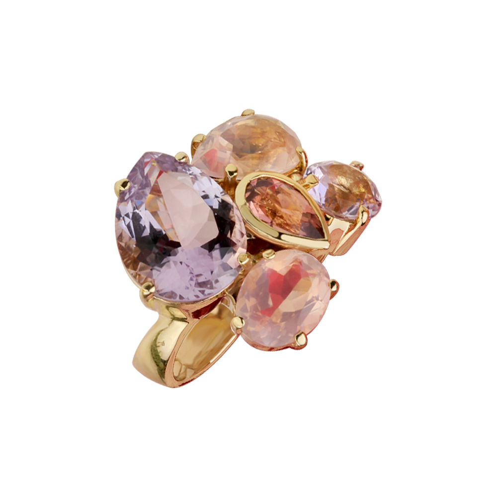 SHADES OF PINK TOURMALINE RING
