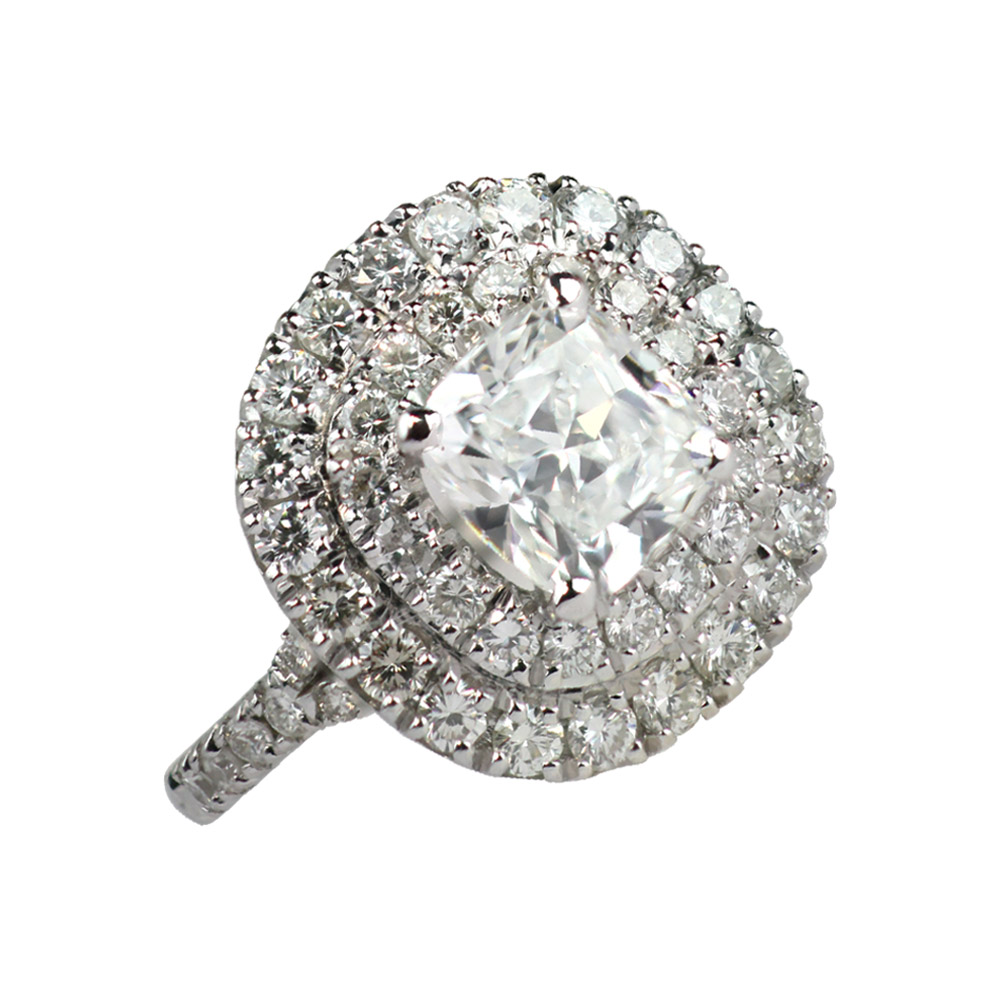 DOUBLE HALO PAVE RING