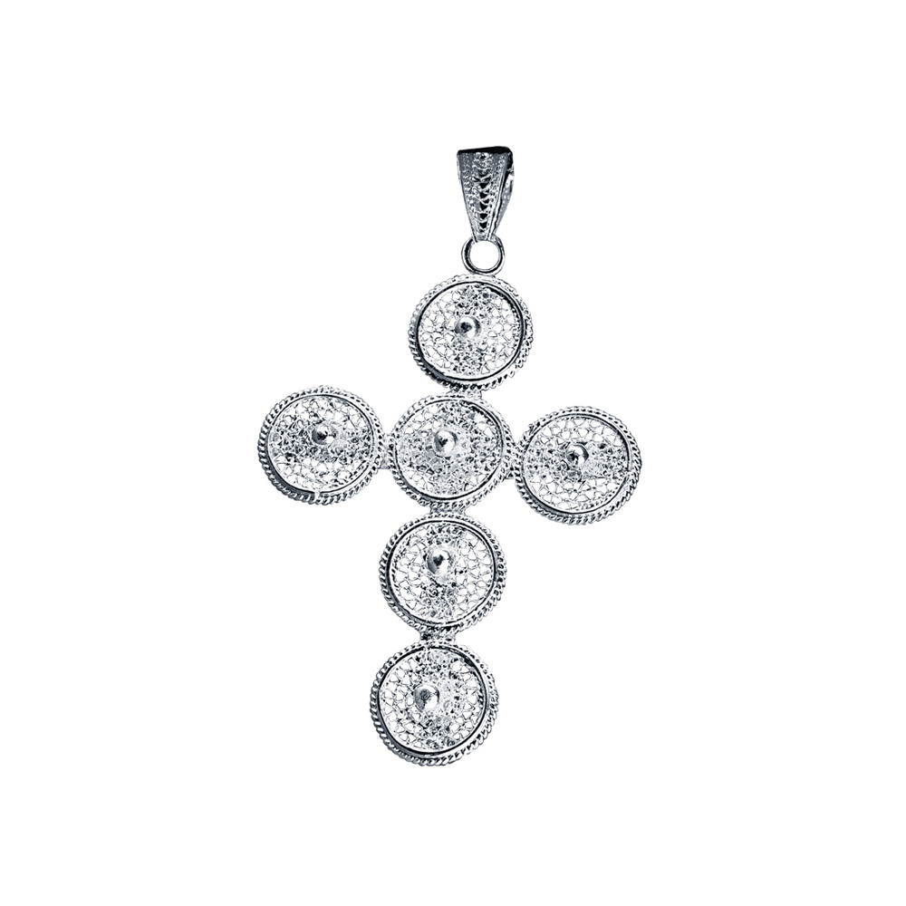 SILVER FILIGREE CROSS