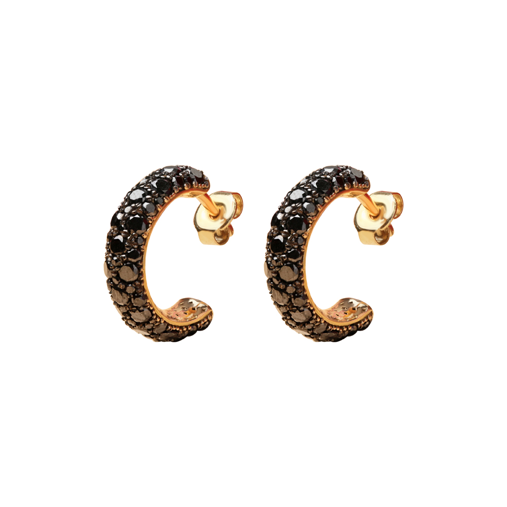 BLACK ZIRCONIUM CLASSIC EARRINGS 